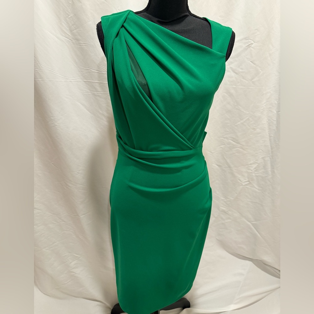 Kelly Green NEW with tags pencil dress with sheer top cut out